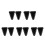 10Pcs Black Silicone fork Holder Universal Mount Base for Music 5