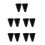 10Pcs Black Silicone fork Holder Universal Mount Base for Music 7