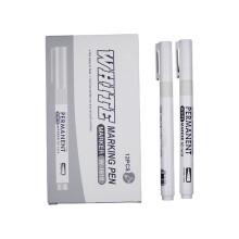 White Paint Marker Pen, Permanent Waterproof Ink, Quick-Drying, Chisel Tip, 26ml – Compatible with Industrial & Art Use