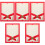 5Pcs Red Paper Document Holders for Certificate and Diploma Daily Use 3