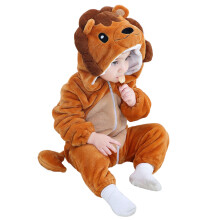 Toddler Halloween for Boy Cartoon Flannel Hooded Romper Autumn Winter Outfits Toddler Boys Christmas Outfit