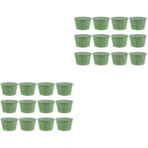100Pièces Moules À Cupcakes Vert Pour Gâteaux Muffins 1