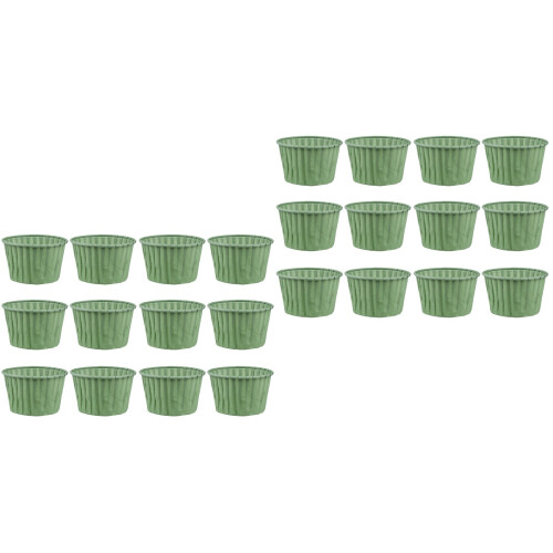 100Pièces Moules À Cupcakes Vert Pour Gâteaux Muffins 2