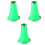 3Pcs Green Clarinet Bell Plastic Replacement for Music Instrument Use 4