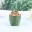 100Pièces Moules À Cupcakes Vert Pour Gâteaux Muffins 10