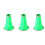 3Pcs Green Clarinet Bell Plastic Replacement for Music Instrument Use 5