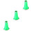 3Pcs Green Clarinet Bell Plastic Replacement for Music Instrument Use 6