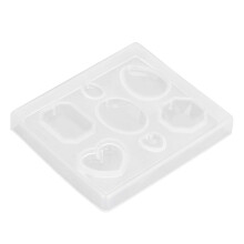 Stampo per fusione di gioielli resistente alle alte temperature, stampo in silicone flessibile compatibile con resina UV per progetti fai da te,