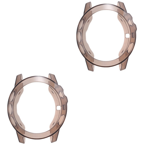 2Pcs Protective Frame Cover for 5X Watch Black Thick Durable Shell 2