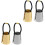 4Stk Metall Haarbänder Ponytail Holder Elastische Haargummis Bunt 2