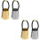 4Stk Metall Haarbänder Ponytail Holder Elastische Haargummis Bunt 5