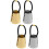 4Stk Metall Haarbänder Ponytail Holder Elastische Haargummis Bunt 6
