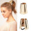 4Stk Metall Haarbänder Ponytail Holder Elastische Haargummis Bunt 10