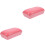 2Pièces Pain Rebondissant Rose PU Jouet Simulation Relaxation 1