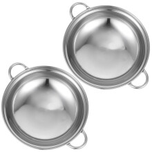 2 Pcs Pot Hot Small Cooking Pots Baking Pans Roasting Wok Non-stick Frying Individual Work