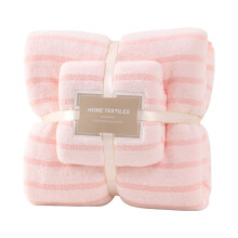 Ensemble de serviettes Bizhua en microfibre douce velours corail – Très absorbantes, épaisses, adaptées à la salle de sport et à la salle de