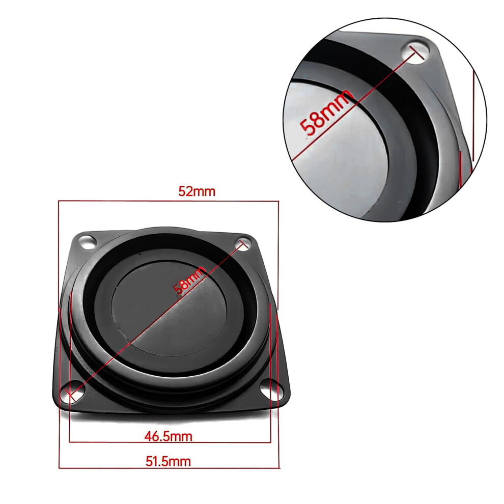 2/3/4Inch Bass Plate Passive Diaphragm Parts Diaphragm Bass Plates Woofer Plate 9165521781676