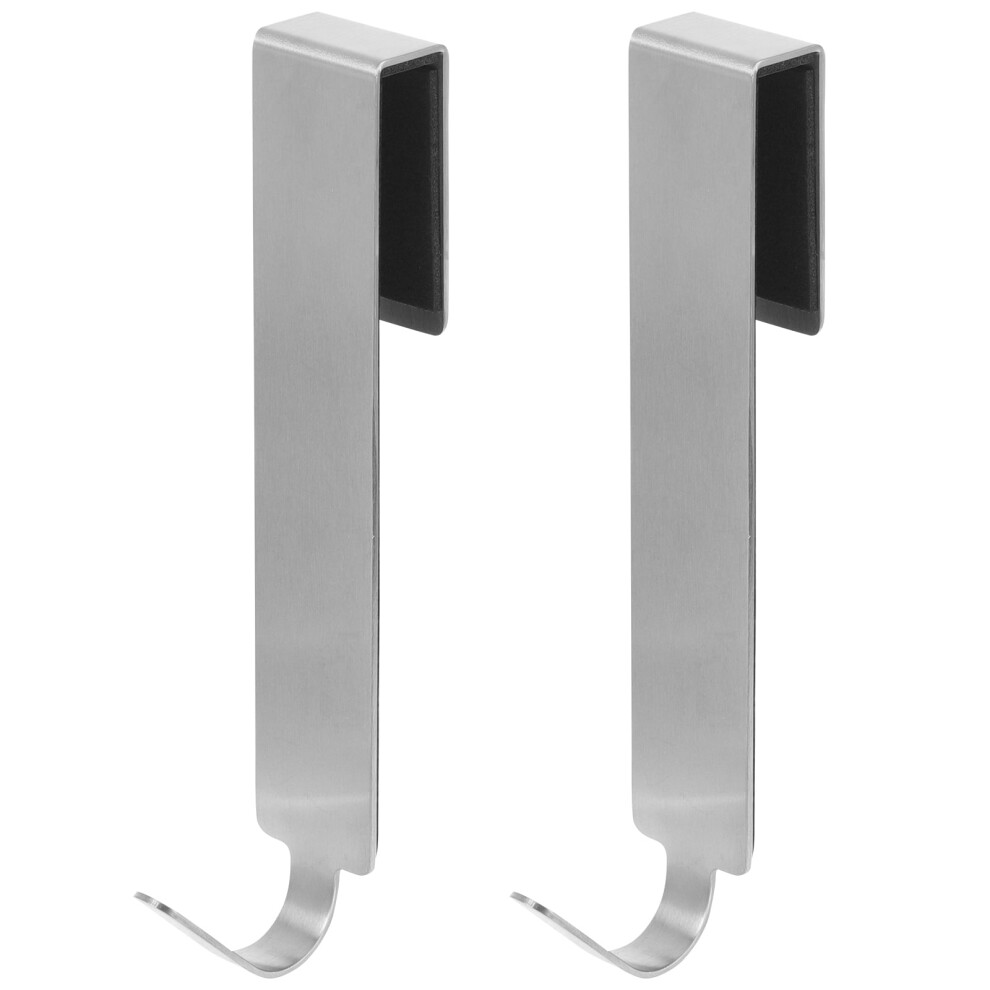 over the door mirror hanger 2pcs Over the Door Hook Door Back Hook Punch Free Punch Free Rack Door Towel Hanger