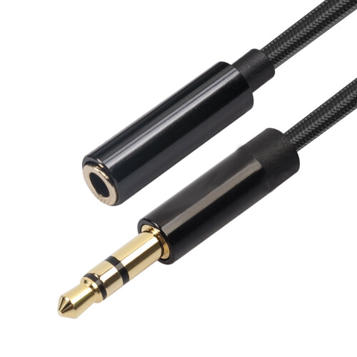 Prodlužovací audio kabel 3,5 mm jack samec-samice pro sluchátka (0,5 m)