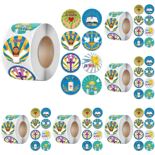 Easter He Is Risen Christian Stickers 2500 pcs