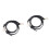 2Pcs Adjustable PU Shoulder Bag Strap Black Golden Durable Replacement 4
