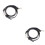2Pcs Adjustable PU Shoulder Bag Strap Black Golden Durable Replacement 6