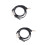 2Pcs Adjustable PU Shoulder Bag Strap Black Golden Durable Replacement 7