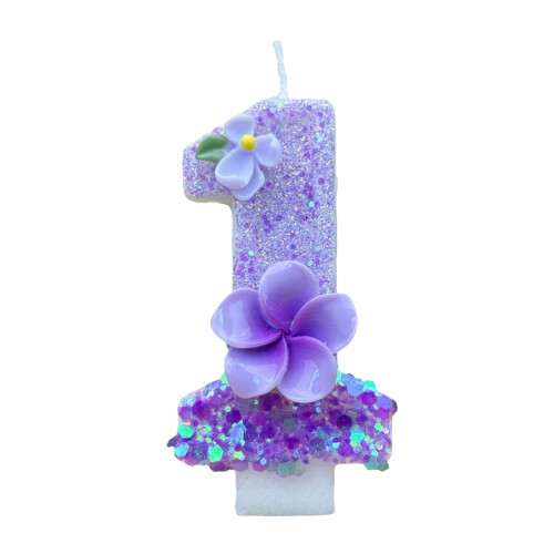 P-156A Κερί Αριθμών1Με Λουλουδάτα Σχέδια Για Γενέθλια Επέτειους Συνεπής Κάψιμο Για