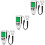 3Pcs Paint Depth Meter Digital ABS Auto Car Thickness Gauge White 4