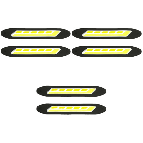 6Pcs Waterproof Daytime Running Light Silicone Multi Color Drl 2