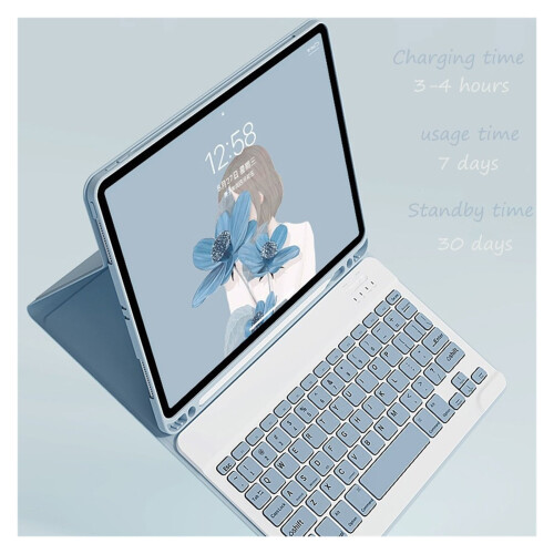 Capa com teclado compatível com Samsung Galaxy Tab S7Fe12.4SM-T735 1