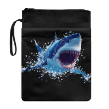 Könyvborító tok anyának, 11,4 hüvelykes x 8,66 hüvelykes könyves hordtáska könyvvédelemmel, Office Shark Splash Attack olvasás