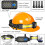 LED-hodelykt 1000Lm 230 bredstråle USB-oppladbar 5