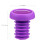 2Paires Bouchons Violet Pour Guidon Légers Solides 2