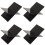 4Pcs Classic Black Acrylic Book Stand Compact Reading Holder for Study 5