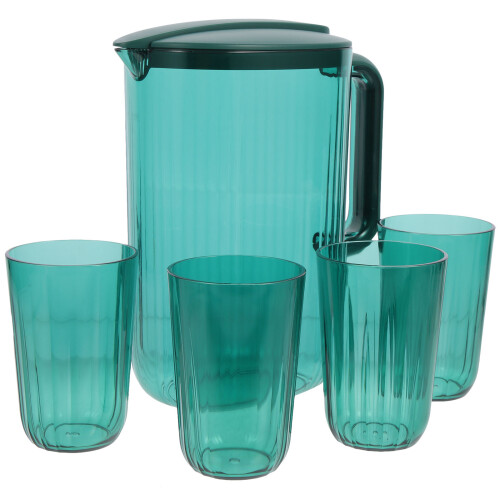 3Sets Household Green Water Kettle with Handle for Storage Use 2