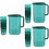 3Sets Household Green Water Kettle with Handle for Storage Use 7