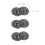 30Pcs Hollow Snowflake Snap Buttons Grey Durable Sewing Fasteners 2