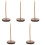 5Pcs Brown Wood Receipt Spike Holder for Tabletop Storage 4
