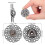 30Pcs Hollow Snowflake Snap Buttons Grey Durable Sewing Fasteners 3