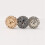 30Pcs Hollow Snowflake Snap Buttons Grey Durable Sewing Fasteners 4