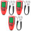 3Pcs Digital Paint Thickness Gauge Red ABS for Car Auto Coating Meter 3
