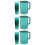 3Sets Household Green Water Kettle with Handle for Storage Use 8