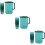 3Sets Household Green Water Kettle with Handle for Storage Use 9