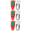 3Pcs Digital Paint Thickness Gauge Red ABS for Car Auto Coating Meter 8