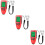 3Pcs Digital Paint Thickness Gauge Red ABS for Car Auto Coating Meter 9