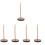 5Pcs Brown Wood Receipt Spike Holder for Tabletop Storage 5