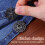 30Pcs Hollow Snowflake Snap Buttons Grey Durable Sewing Fasteners 9