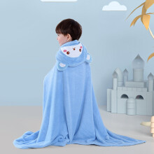 Xoxingysm Bath Towel Cute & Coral Fleece Hooded Bath Robe for Kids Fun Cape Design Baby Towel with Hood