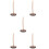 5Pcs Brown Wood Receipt Spike Holder for Tabletop Storage 8